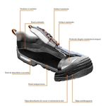 Casa si Gradina - Constructii - Echipamente de lucru - Incaltaminte protectia muncii - Bocanci de lucru, S1P, SRA, piele caprioara, marimea 45, NEO - Infinity.ro