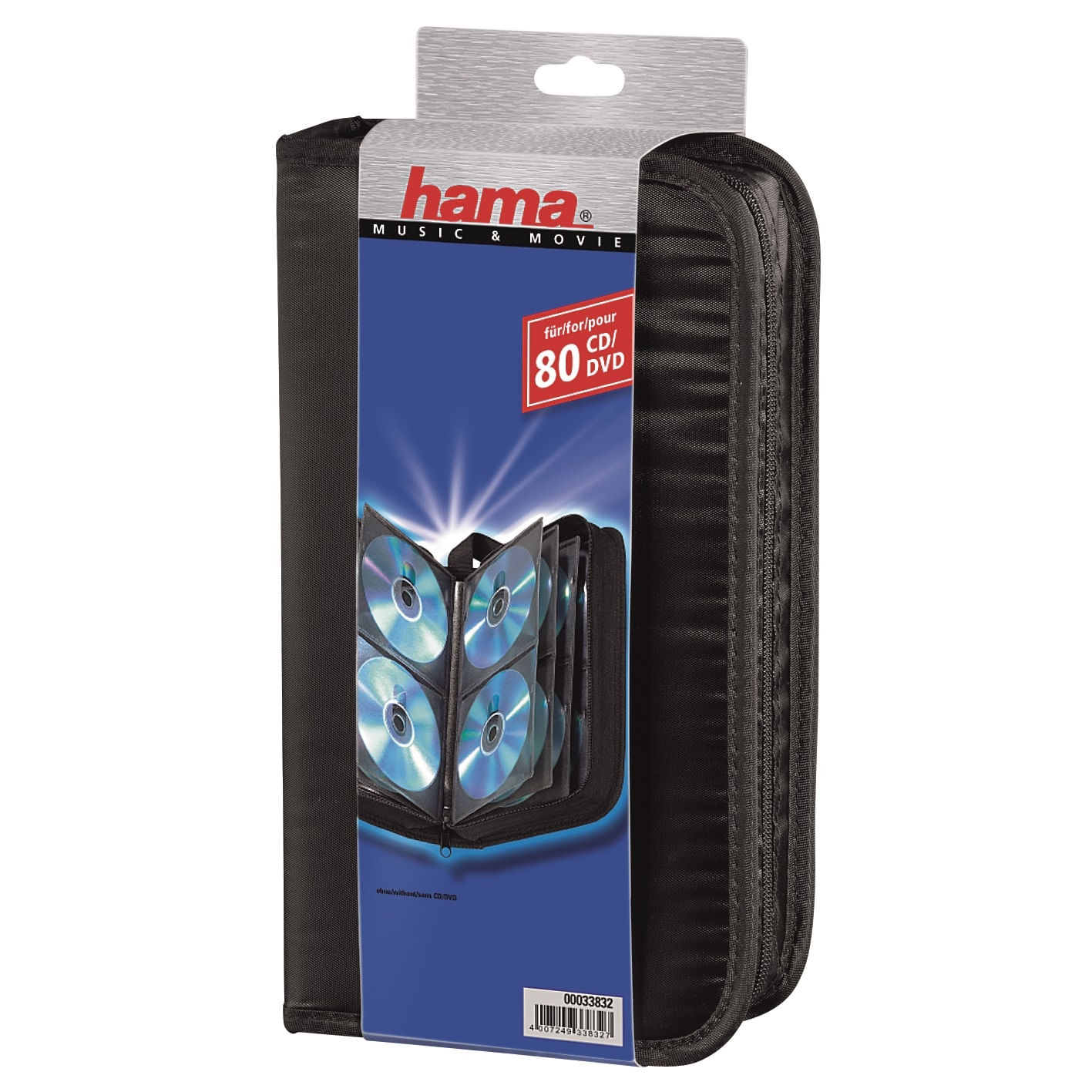 Mapa Hama 80 CD-uri, Negru - Marketplace online Infinity.ro