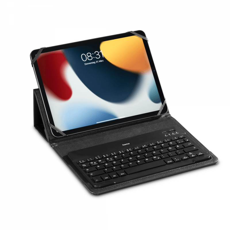 Laptop, Telefoane si Tablete - Tablete si accesorii tablete - Accesorii Tablete - Huse tablete - Husa Hama 125131, cu tastatura Bluetooth si stand de tablete de la 9 la 11" - Infinity.ro