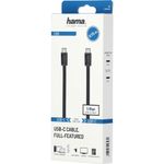 PC, gaming si accesorii - Desktop PC & monitoare - Accesorii monitoare - Cablu USB-C Hama complet, E-marker, USB 3.2 Gen 1, 5 Gbit / s, 0,75 m - Infinity.ro