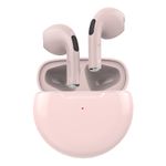 TV, Audio-Video si Foto - Portabile audio - Casti audio - Casti wireless Pro6, Bluetooth 5.0, Control tactil, Microfon incorporat, Compatibilitate universala, Roz - Infinity.ro