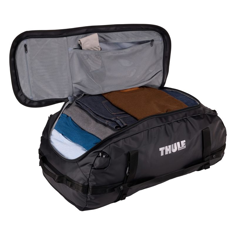 Sport si Outdoor - Articole de voiaj - Genti voiaj - Geanta voiaj duffel, Thule, Chasm, 90L, Negru - Infinity.ro