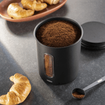 Casa si Gradina - Bucatarie si vesela - Organizare si depozitare bucatarie - Cutii alimentare - Cutie de cafea Xavax, pentru 500 g de boabe de cafea sau 700 g de cafea macinata, ermetica, negru - Infinity.ro