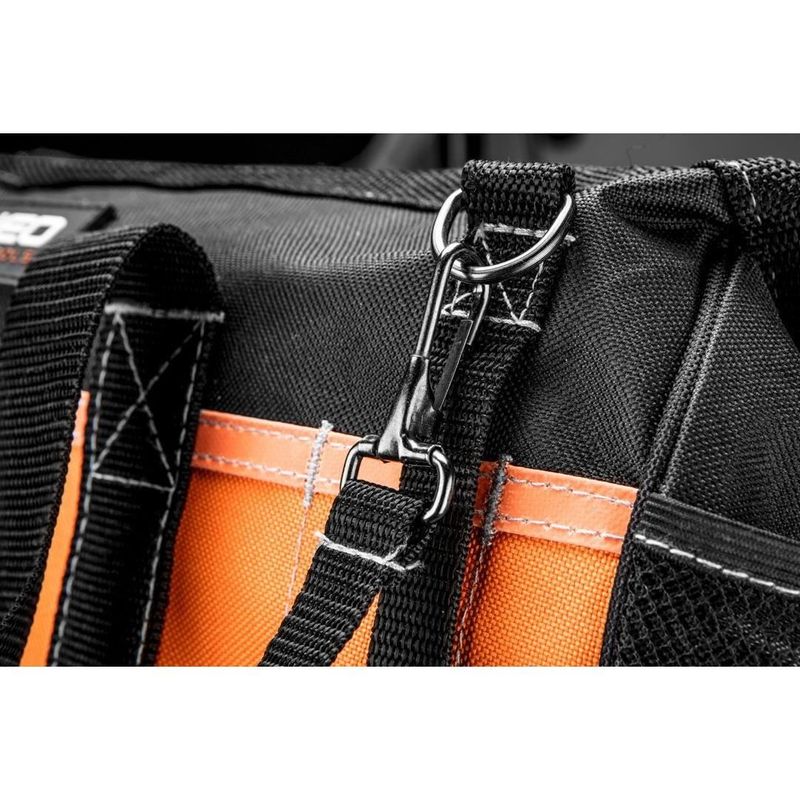 Casa si Gradina - Constructii - Depozitare, transport si protectie - Organizatoare si cutii scule - Geanta scule, cu manere si curea transport, nylon 600D, 40x22x30 cm, NEO - Infinity.ro
