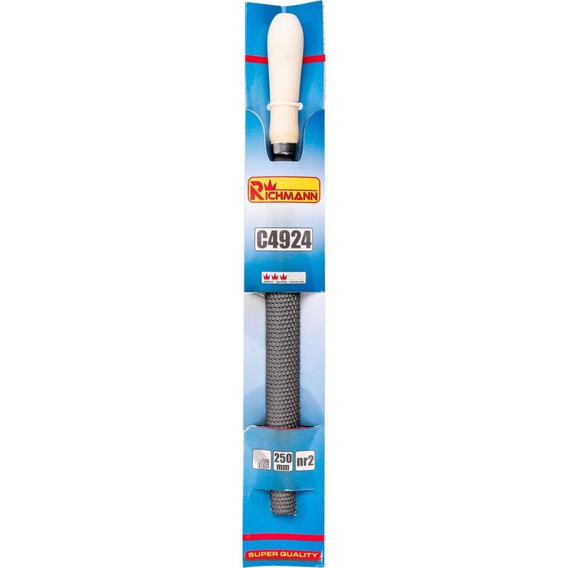 Casa si Gradina - Constructii - Scule de mana si unelte - Pile si raspile - Raspila semirotunda, pentru lemn, 250 mm, Richmann - Infinity.ro