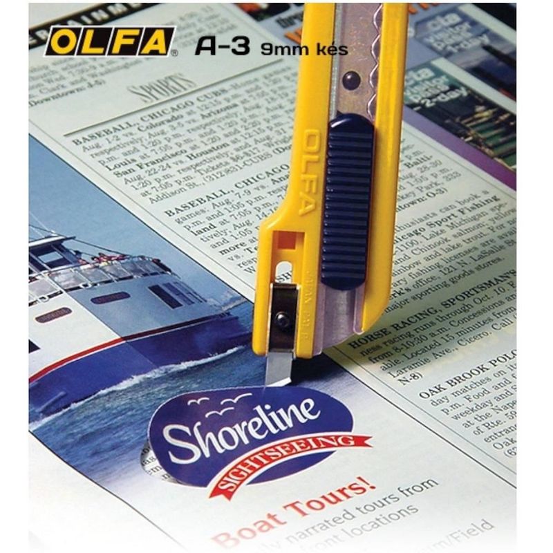 Carti si Birotica - Birotica - Accesorii de birou - Foarfece si cuttere - Cutter 9 mm, autoblocare, OLFA - Infinity.ro