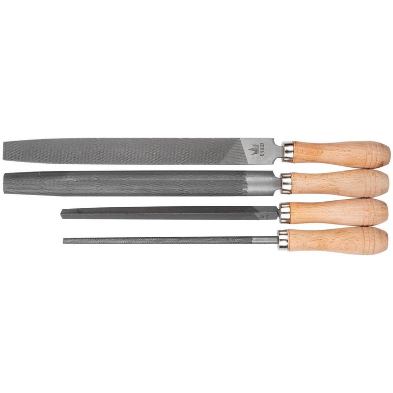 Casa si Gradina - Constructii - Scule de mana si unelte - Pile si raspile - Pile, sertar TIP A (385x150 mm) pentru dulap mobil, set 4 buc, 200-250 mm, Richmann - Infinity.ro