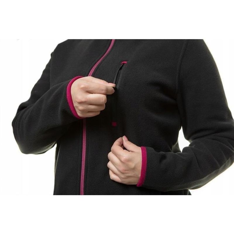 Fashion, accesorii si bijuterii - Femei - Imbracaminte femei - Jachete si geci femei - Geaca din lana polara pentru femei, model Woman Line, negru, marimea M/38, NEO - Infinity.ro