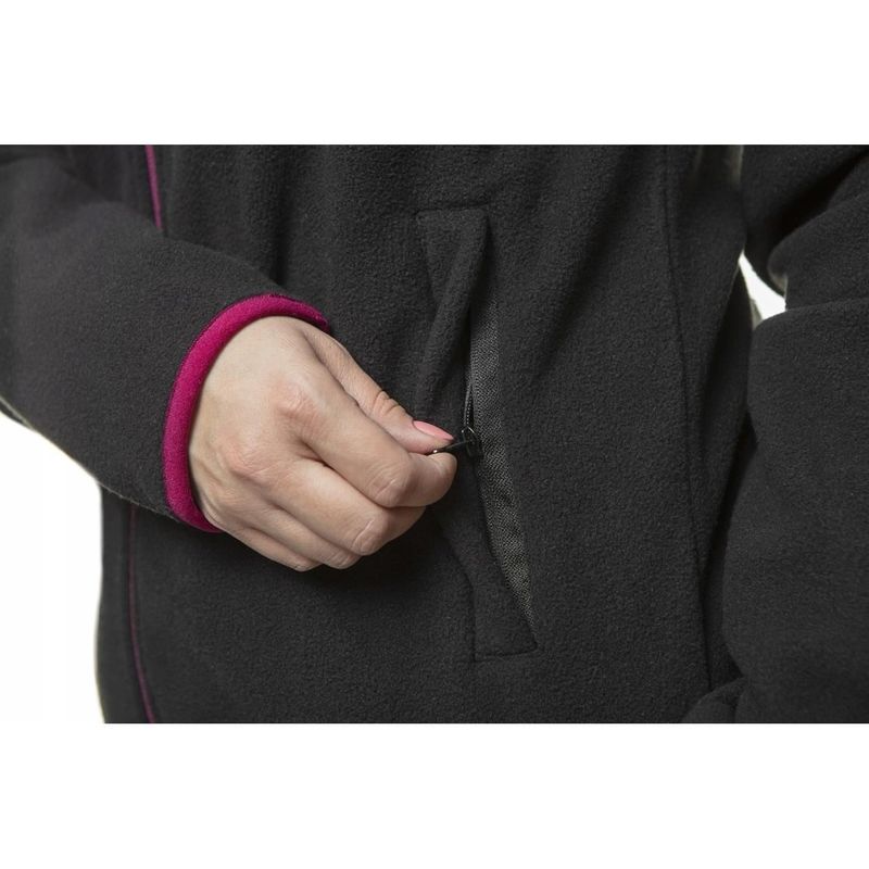 Fashion, accesorii si bijuterii - Femei - Imbracaminte femei - Jachete si geci femei - Geaca din lana polara pentru femei, model Woman Line, negru, marimea M/38, NEO - Infinity.ro