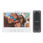 Casa si Gradina - Electrice - Smart Home - Control acces si accesorii - Kit videointerfon analogic, ecran 7', conectare 4 fire pentru 1 familie, IR - HIKVISION DS-KIS212 - Infinity.ro