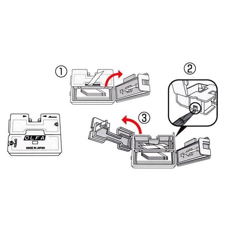 Carti si Birotica - Birotica - Accesorii de birou - Foarfece si cuttere - Cutter + 30 lame rezerva, pentru decoratii, OLFA - Infinity.ro