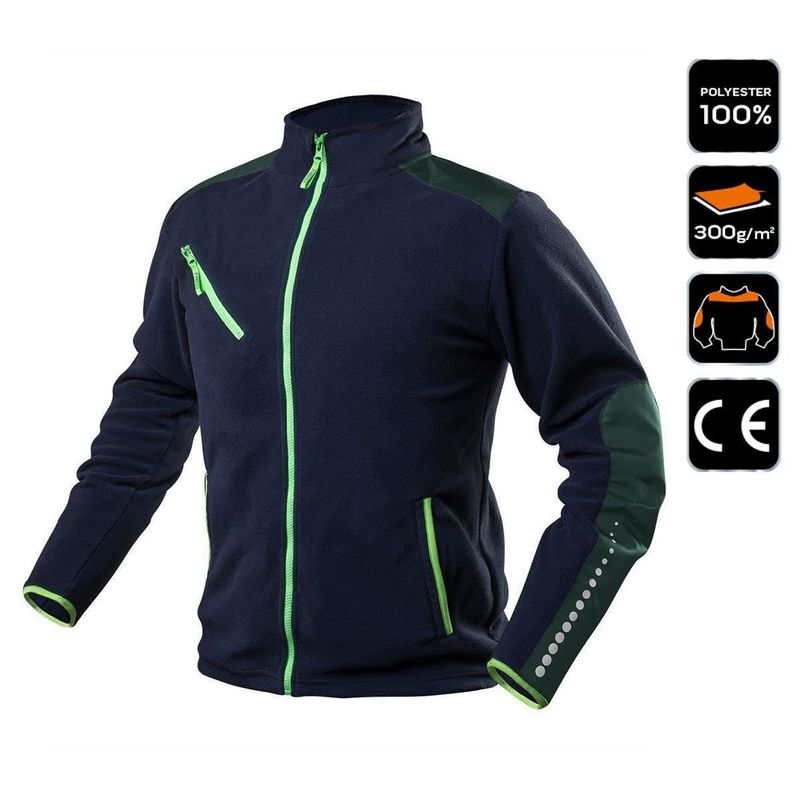 Casa si Gradina - Constructii - Echipamente de lucru - Imbracaminte protectia muncii - Jacheta fleece polar, premium, albastru/verde, NEO - Infinity.ro