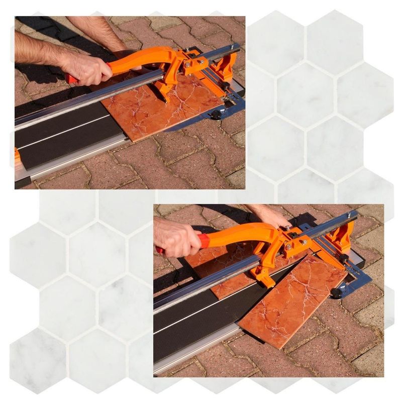 Casa si Gradina - Constructii - Scule electrice si accesorii - Masini si unelte de taiat gresia si faianta - Masina de taiat gresie si faianta, aparat profesional, dispozitiv cu rulmenti, 600 mm, cu gletiera cu zimti, Richmann Exclusive - Infinity.ro