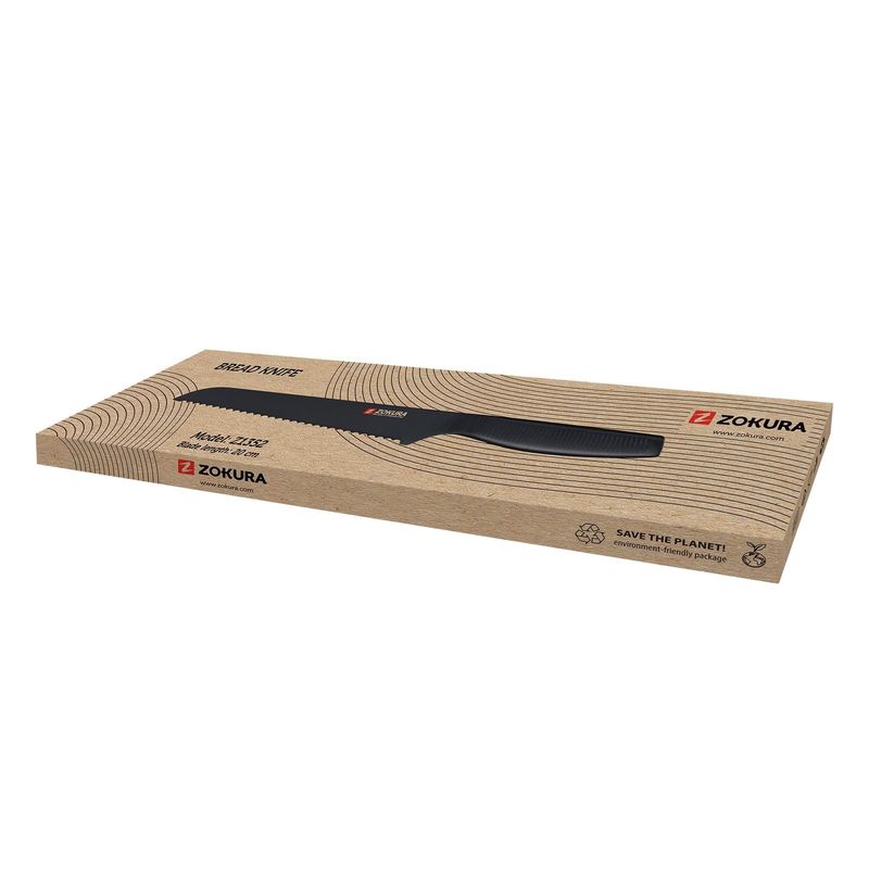 Casa si Gradina - Bucatarie si vesela - Vesela si tacamuri - Cutite si seturi de cutite - Cutit pentru paine, otel inoxidabil, 20 cm - Zokura - Infinity.ro