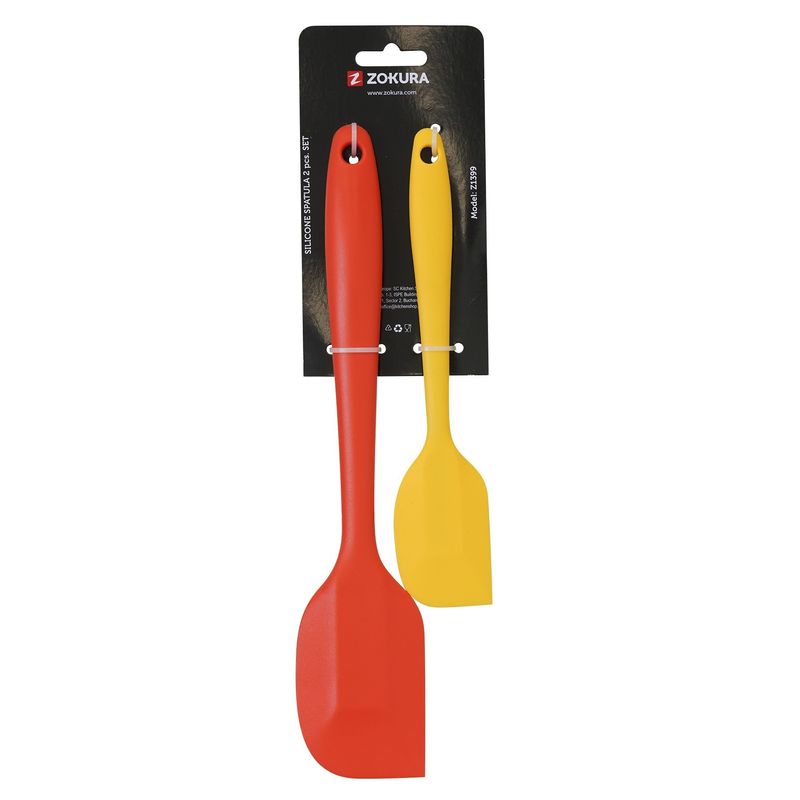 Casa si Gradina - Bucatarie si vesela - Ustensile bucatarie - Pensule, spatule si teluri bucatarie - Set 2 spatule, din silicon - Zokura - Infinity.ro