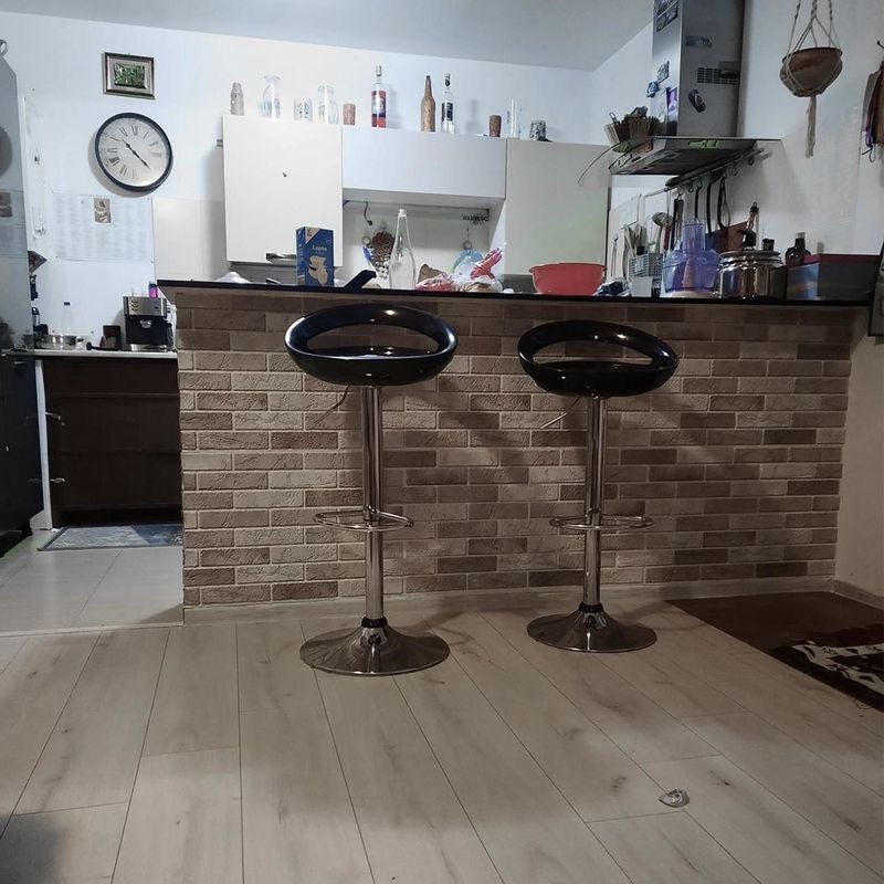 Casa si Gradina - Constructii - Materiale constructii - Placi decorative - Panou decorativ, PVC, model caramida 3D, nuante gri deschis, 96x48.5cm - Infinity.ro