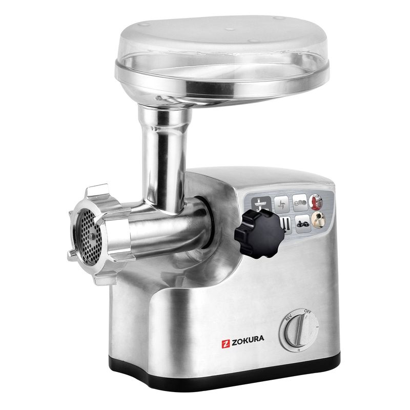 Electronice si Electrocasnice - Electrocasnice bucatarie - Mixere, tocatoare & roboti de bucatarie - Masini de tocat - Masina de tocat carne, 2000 W - Zokura - Infinity.ro