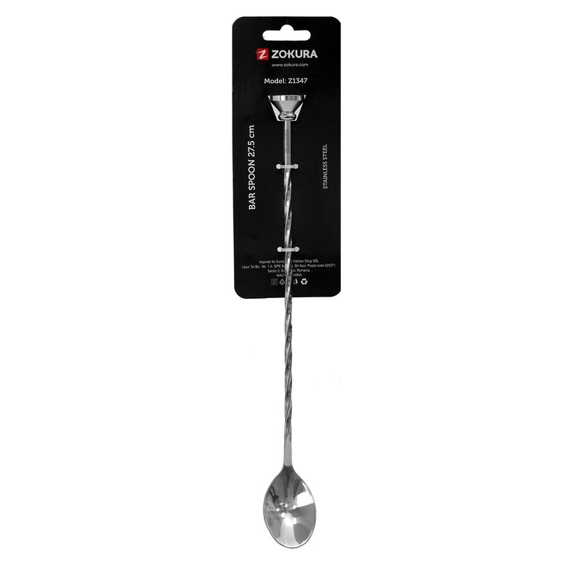 Casa si Gradina - Bucatarie si vesela - Accesorii bar - Paie si decoratiuni cocktail - Lingura cocktail, inox, 27,5 cm - Zokura - Infinity.ro
