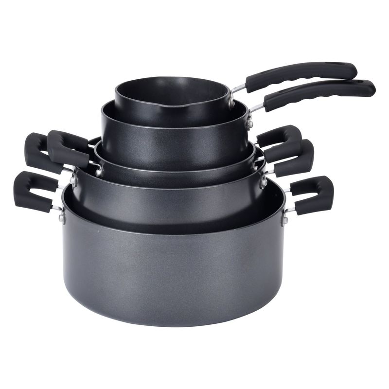 Casa si Gradina - Bucatarie si vesela - Vase pentru gatit - Oale si cratite - Set oale aluminiu, 9 piese, "Primary" - Zokura - Infinity.ro