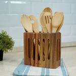 Casa si Gradina - Bucatarie si vesela - Organizare si depozitare bucatarie - Suporturi tacamuri si vase - Suport ustensile, acacia - Zokura - Infinity.ro
