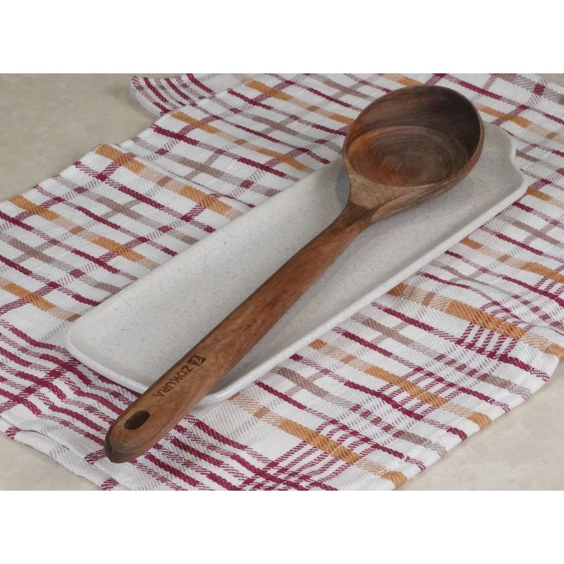 Casa si Gradina - Bucatarie si vesela - Ustensile bucatarie - Polonice, linguri si clesti de bucatarie - Polonic, lemn de acacia, 35cm - Zokura - Infinity.ro