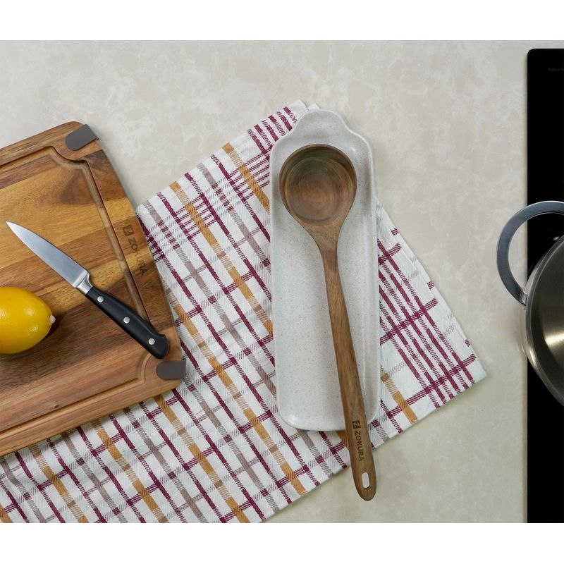 Casa si Gradina - Bucatarie si vesela - Ustensile bucatarie - Polonice, linguri si clesti de bucatarie - Polonic, lemn de acacia, 35cm - Zokura - Infinity.ro