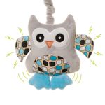 Jucarii, Copii si Bebe - Jucarii si jocuri - Jucarii de plus - Jucarie de plus pentru carucior/patut 4Baby SQUEEZE Bufnite Albastre - Infinity.ro