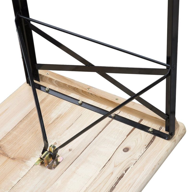 Casa si Gradina - Gradina si terasa - Mobilier exterior - Seturi mobila gradina - Set mobilier gradina/terasa, pliabil, 1 masa, 2 banci, 200 cm, Dortmund - Infinity.ro