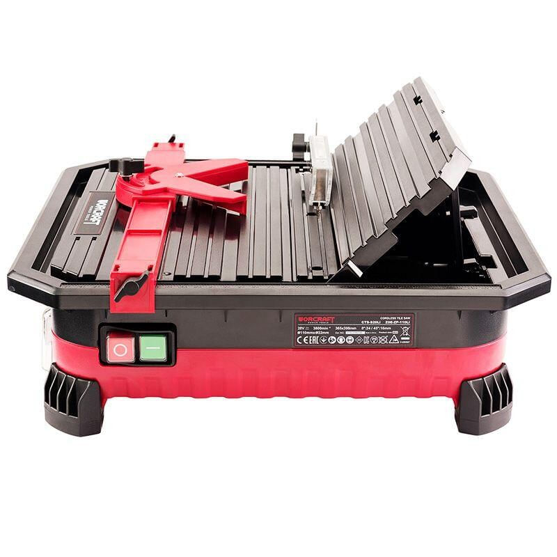 Casa si Gradina - Constructii - Scule electrice si accesorii - Masini si unelte de taiat gresia si faianta - Masina de taiat gresie si faianta, electrica, cu apa, 20V Li-ion (acumulator neinclus), 365x390 mm, Worcraft - Infinity.ro