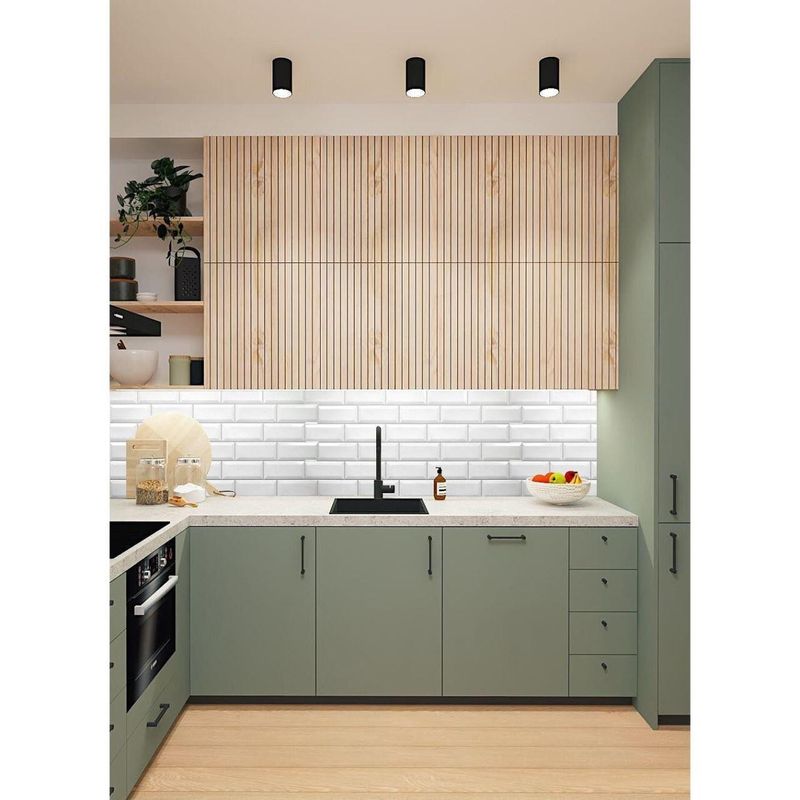 Casa si Gradina - Constructii - Materiale constructii - Placi decorative - Panou decorativ, PVC, model caramida 3D, gri, 96x48.5 cm - Infinity.ro