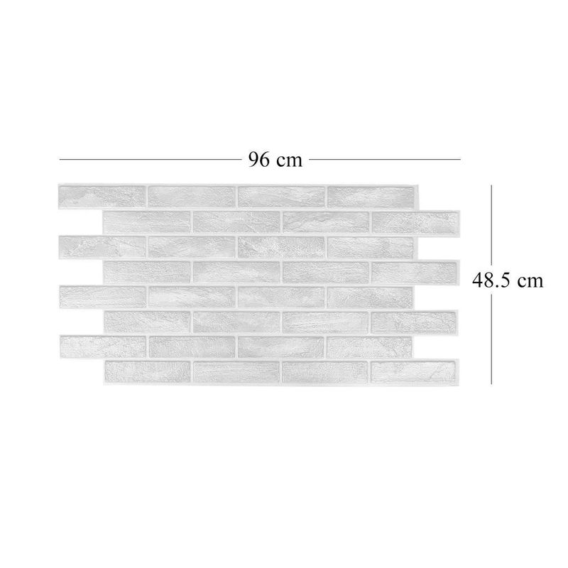 Casa si Gradina - Constructii - Materiale constructii - Placi decorative - Panou decorativ, PVC, model caramida 3D, welcome, negru, 96x48.5cm - Infinity.ro