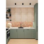 Casa si Gradina - Constructii - Materiale constructii - Placi decorative - Panou decorativ, PVC, model piatra 3D, nuante maro rosiatic, 96x48.5 cm - Infinity.ro