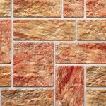 Casa si Gradina - Constructii - Materiale constructii - Placi decorative - Panou decorativ, PVC, model piatra 3D, nuante maro rosiatic, 96x48.5 cm - Infinity.ro