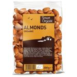 Market - Bacanie - Chipsuri si snacksuri - Alune, fistic si mixuri - Migdale crude eco 200g Smart Organic - Infinity.ro