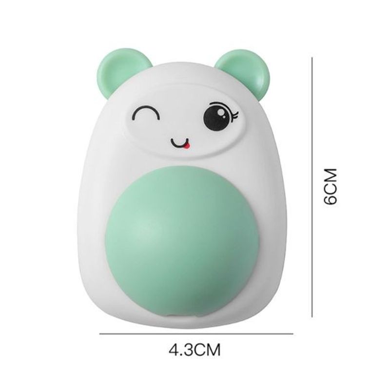 Petshop - Accesorii petshop - Jucarii animale - Jucarii interactive animale - Jucarie interactiva Model Ursulet pentru pisicute cu minge rotativa 360° din iarba Catnip, 4.3 x 6 cm, Roz - Infinity.ro