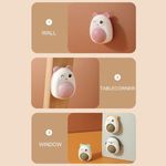 Petshop - Accesorii petshop - Jucarii animale - Jucarii interactive animale - Jucarie interactiva Model Ursulet pentru pisicute cu minge rotativa 360° din iarba Catnip, 4.3 x 6 cm, Roz - Infinity.ro