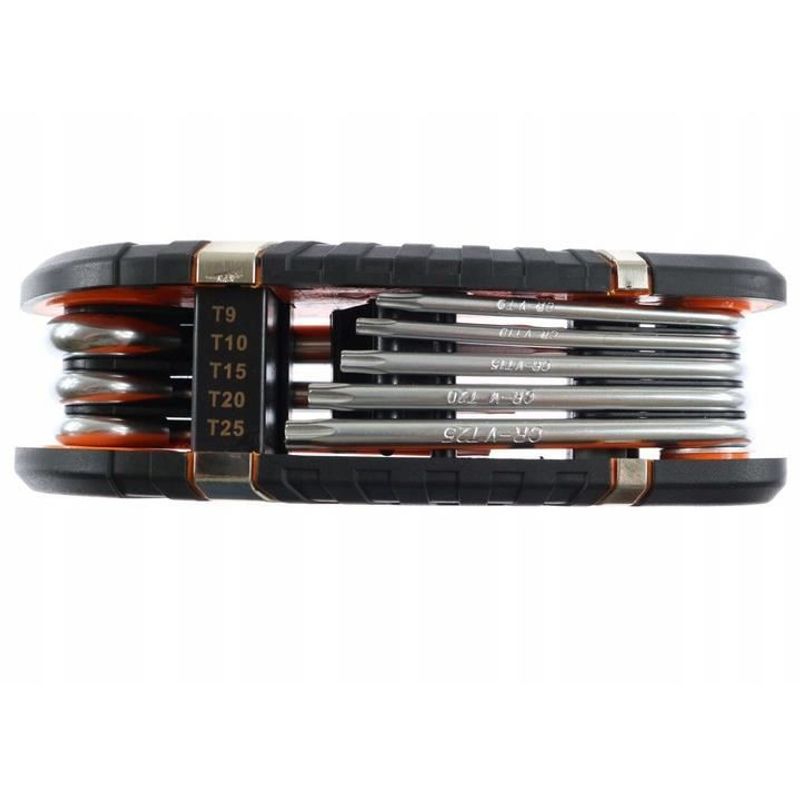 Casa si Gradina - Constructii - Scule de mana si unelte - Chei si truse chei - Chei torx cu maner, pliabile, set 8 buc, 1.5-8 mm, Richmann Exclusive - Infinity.ro