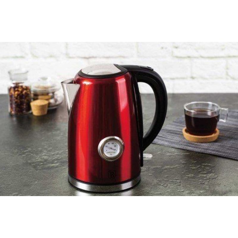 Casa si Gradina - Bucatarie si vesela - Vase pentru gatit - Ceainice si infuzoare - Ceainic electric cu termostat, 1.7 Litri, Burgundy Collection, Berlinger Haus, BH 9068 - Infinity.ro