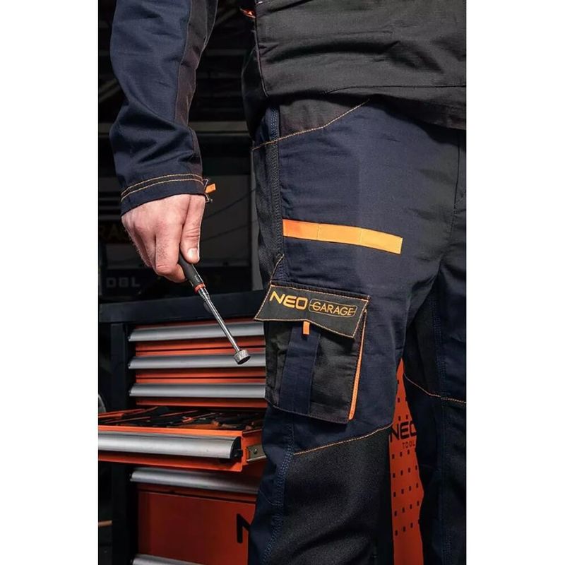 Casa si Gradina - Constructii - Echipamente de lucru - Imbracaminte protectia muncii - Pantaloni de lucru, model Garage, bumbac, NEO, marime XL/54 - Infinity.ro