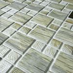 Casa si Gradina - Constructii - Materiale constructii - Placi decorative - Panou decorativ, PVC, model mozaic, striat, nuante gri, 96x48.5 cm - Infinity.ro