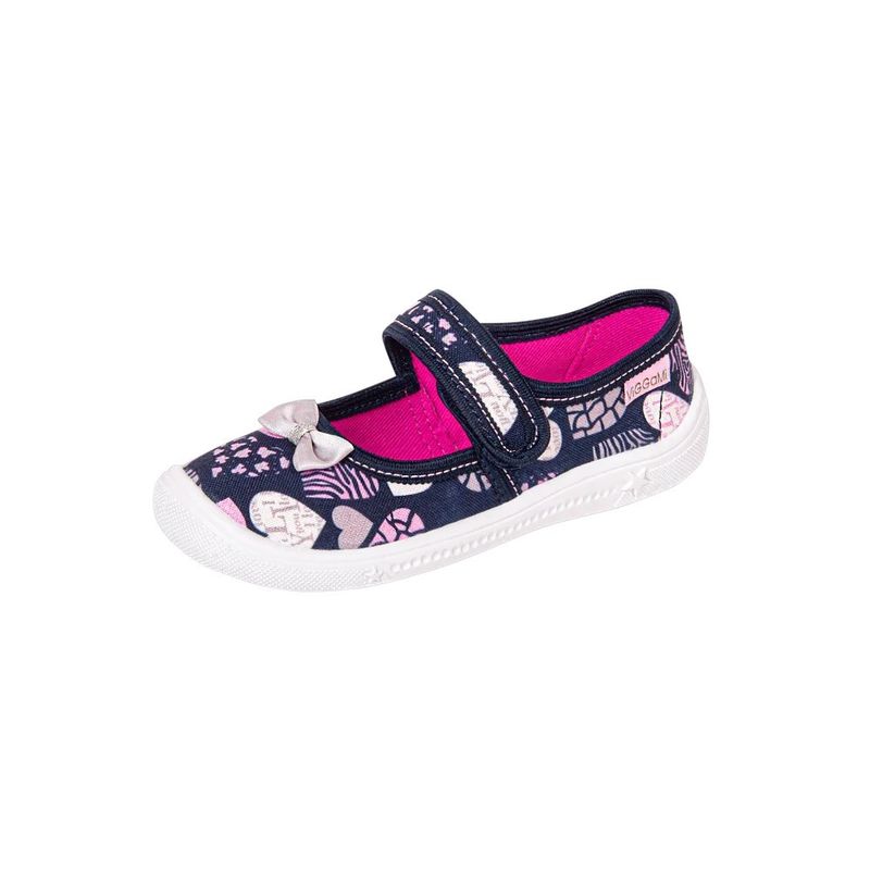 Fashion, accesorii si bijuterii - Copii - Incaltaminte copii - Pantofi copii - Pantofi cu interior de bumbac pentru fetite Vi-GGa-Mi Dorota Inimioare, marimea 28 - Infinity.ro