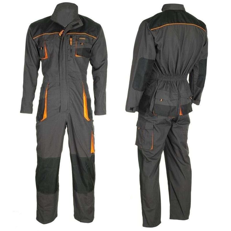 Casa si Gradina - Constructii - Echipamente de lucru - Imbracaminte protectia muncii - Salopeta de lucru, cu guler inalt, grafit si portocaliu, ART.MAS, marimea XL - Infinity.ro