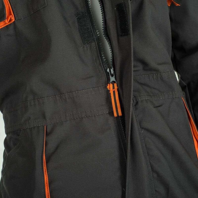 Casa si Gradina - Constructii - Echipamente de lucru - Imbracaminte protectia muncii - Salopeta de lucru, cu guler inalt, grafit si portocaliu, ART.MAS, marimea XL - Infinity.ro