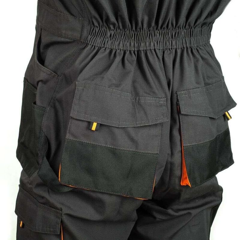 Casa si Gradina - Constructii - Echipamente de lucru - Imbracaminte protectia muncii - Salopeta de lucru, cu guler inalt, grafit si portocaliu, ART.MAS, marimea XL - Infinity.ro