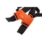 Casa si Gradina - Gradinarit si plante - Utilaje gradina - Coase electrice si motocoase - Ham pentru motocoasa/trimmer, Micul Fermier, bretele panza, portocaliu si negru, 27x20x2 cm - Infinity.ro