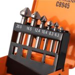 Casa si Gradina - Constructii - Scule electrice si accesorii - Accesorii pentru frezare - Set 6 freze pentru metal, HSS, 6.3-20.5 mm, Richmann Exclusive - Infinity.ro
