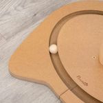 Petshop - Accesorii petshop - Jucarii animale - Ansambluri de joaca - Ansamblu de joaca pentru pisici, cu stalp, bile si ciucuri cu pene, 40x37x51 cm - Infinity.ro