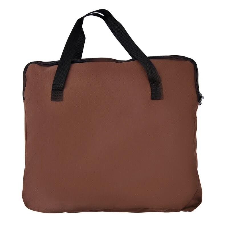 Petshop - Accesorii petshop - Culcusuri si custi - Genti si articole transport - Geanta pentru transport caine/pisica, maro si bej, material Oxford, PVC, impermeabila, pliabila, marimea S-M, 61x46x51 cm - Infinity.ro