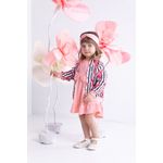Fashion, accesorii si bijuterii - Copii - Imbracaminte copii - Rochii copii - Rochita de bumbac cu maneca scurta (184167) Nicol Nana Roz mar. 110 - Infinity.ro