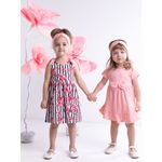 Fashion, accesorii si bijuterii - Copii - Imbracaminte copii - Rochii copii - Rochita de bumbac cu maneca scurta (184167) Nicol Nana Roz mar. 110 - Infinity.ro